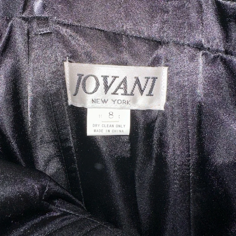 Jovani Off-The-Shoulder Midi Length Dress - Picture 7 of 8